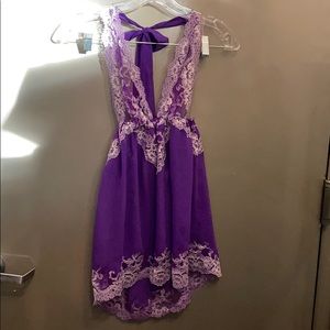 Vintage Victoria’s Secret purple lace teddy S